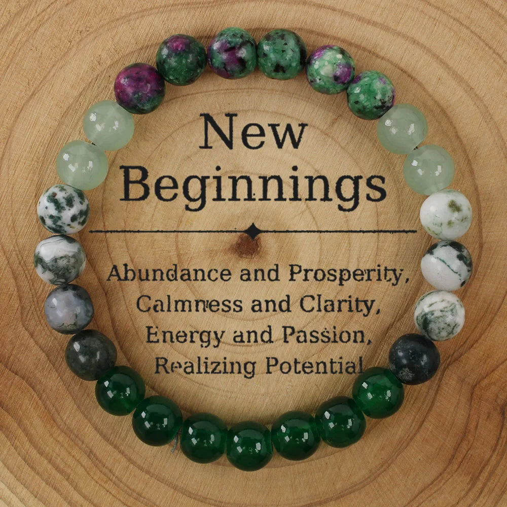 Handcrafted Green Agate Bracelet For Men And Women By Tinkers For Balance Protection And Christmas Gift