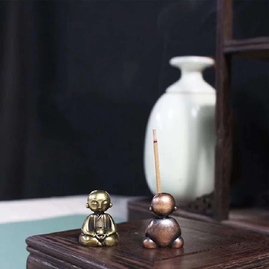 Tinkers Little Monk Zen Incense Burner Stand For Study Decor -