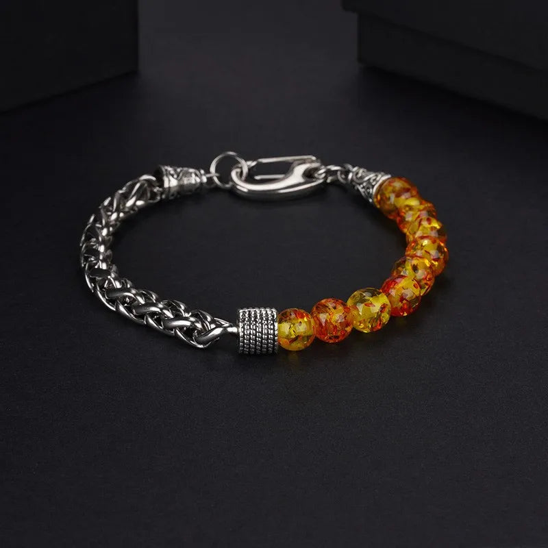 Tinkers Tinkers Stainless Steel Chain Bracelet Tiger Eye Elite - Uncategorized