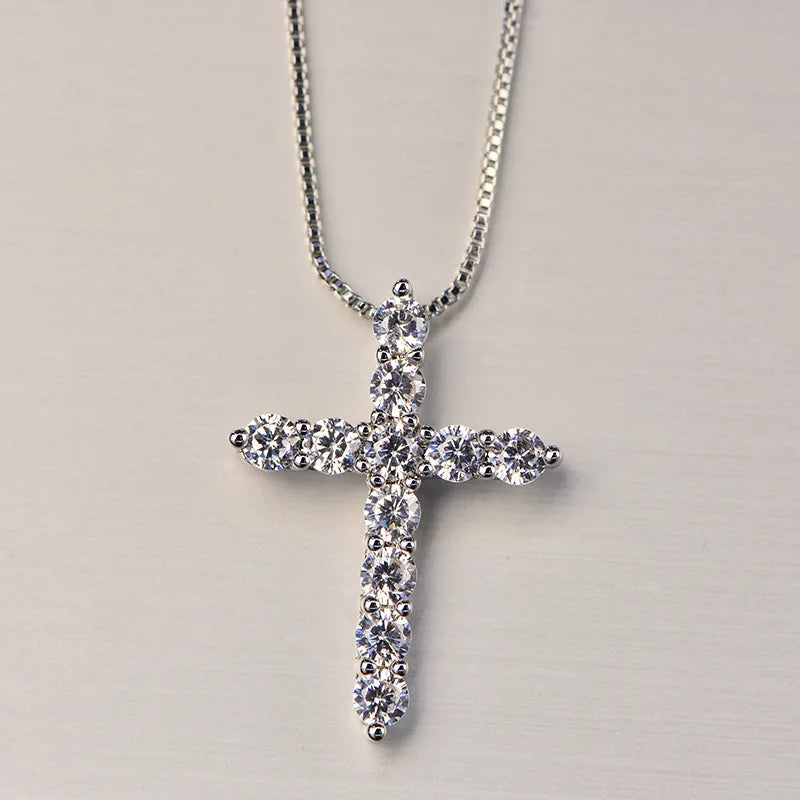 Crystal Cross Necklace By Tinkers Spiritual Healing