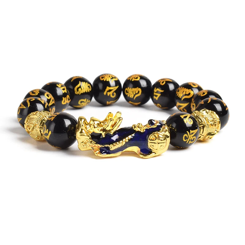 Tinkers Pi Xiu Tiger Eye Beads Bracelet Feng Shui Pixiu Good Luck -