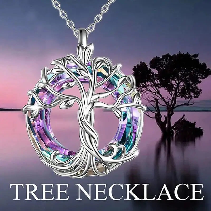 Tree of Life Crystal Necklace By Tinkers - Spiritual Energy