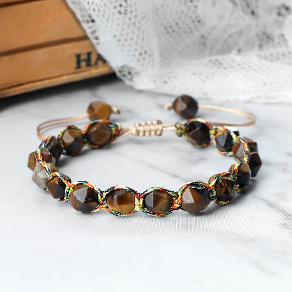 Tinkers BohoNest Tiger Eye Jasper Amethyst Bracelets Signature -
