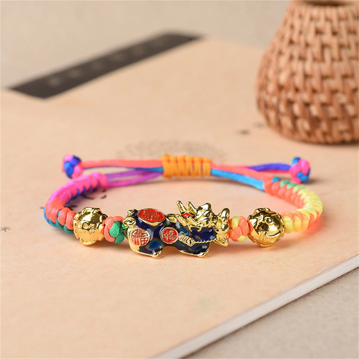 Natural Stone Pixiu Wealth Bracelet by Tinkers Unisex