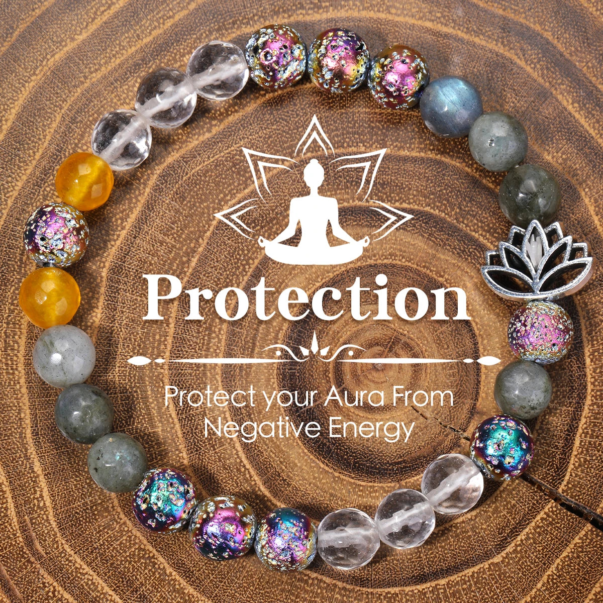 Tinkers Tinkers Protection Stone Bracelet Citrine Tiger Eye Elite -