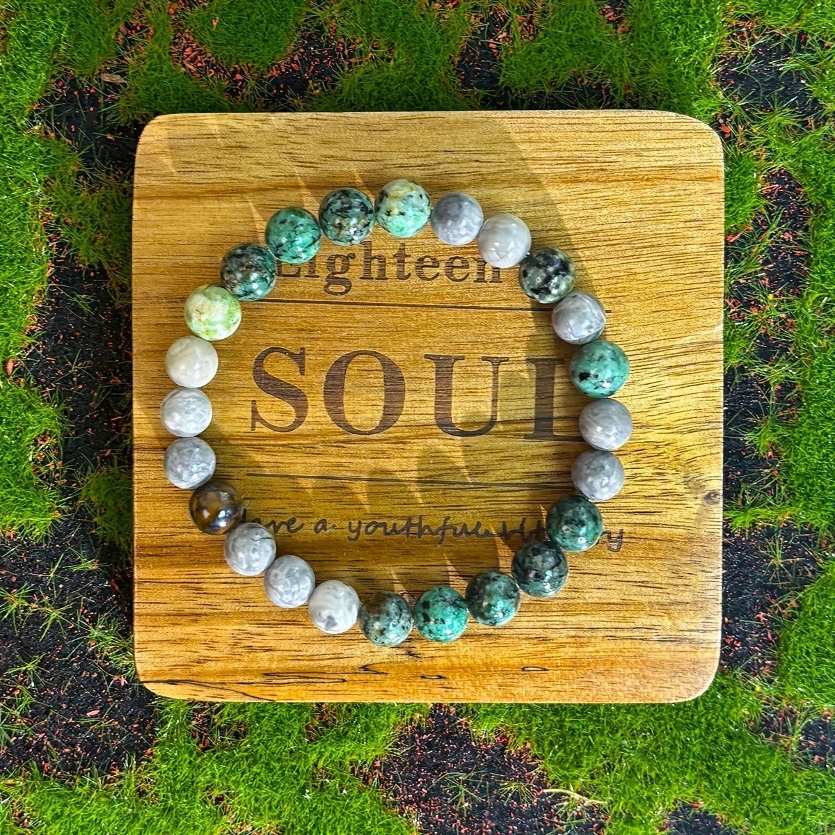 Natural Tiger Eye Turquoise Zen Bracelet For Men By Tinkers