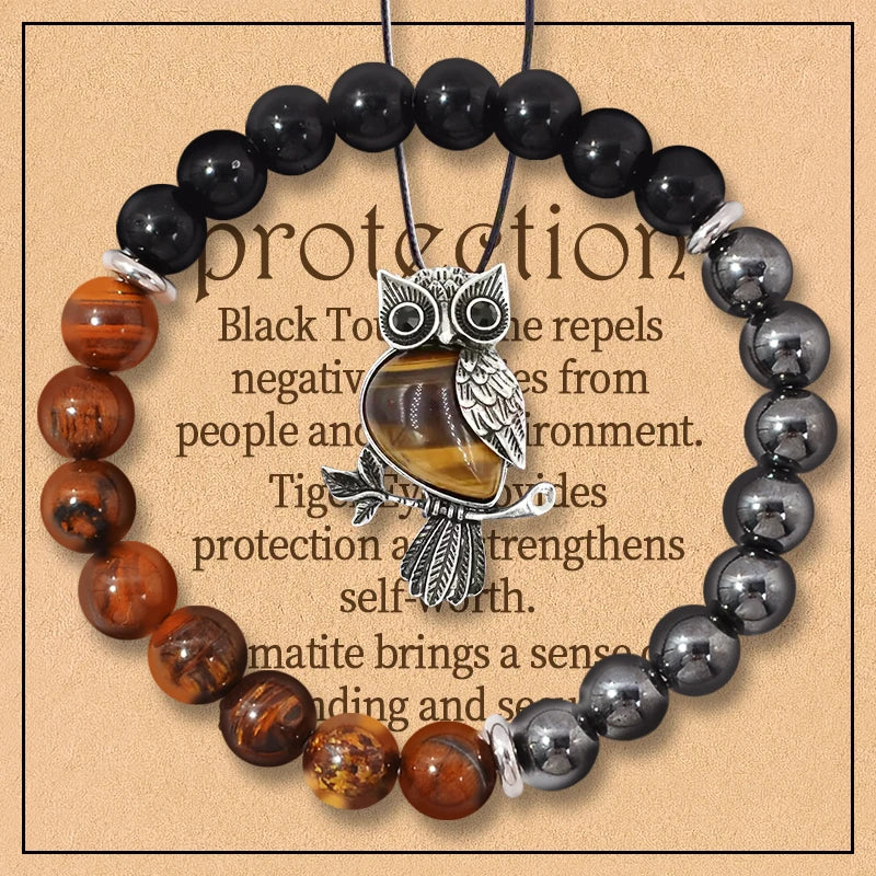 Tiger Eye Obsidian Hematite Set By Tinkers Energy Balance