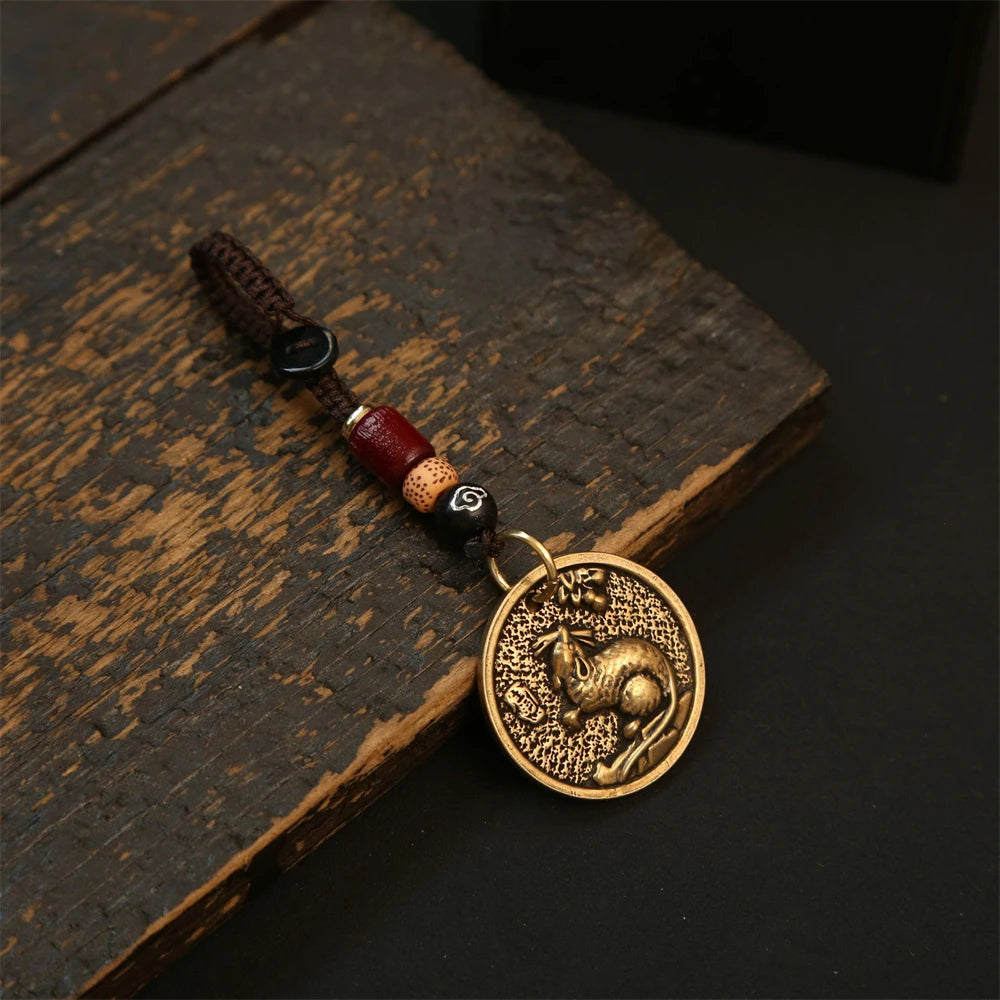 Tinkers Chinese Zodiac Keychain 12 Signs Dragon Charm for Men - Apparel & Accessories > Handbag & Wallet Accessories > Keychains