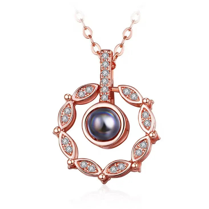 Tinkers Projection Necklace 100 Languages I Love You Pendant -