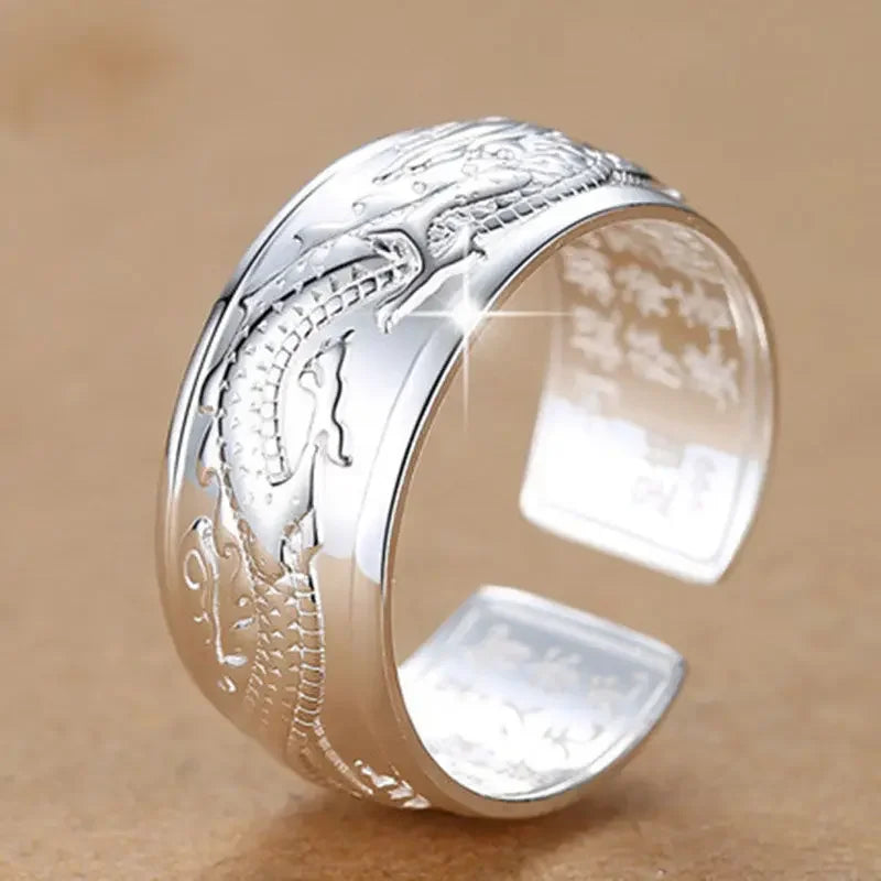 Flying Dragon Sterling Silver Ring By Tinkers Energy