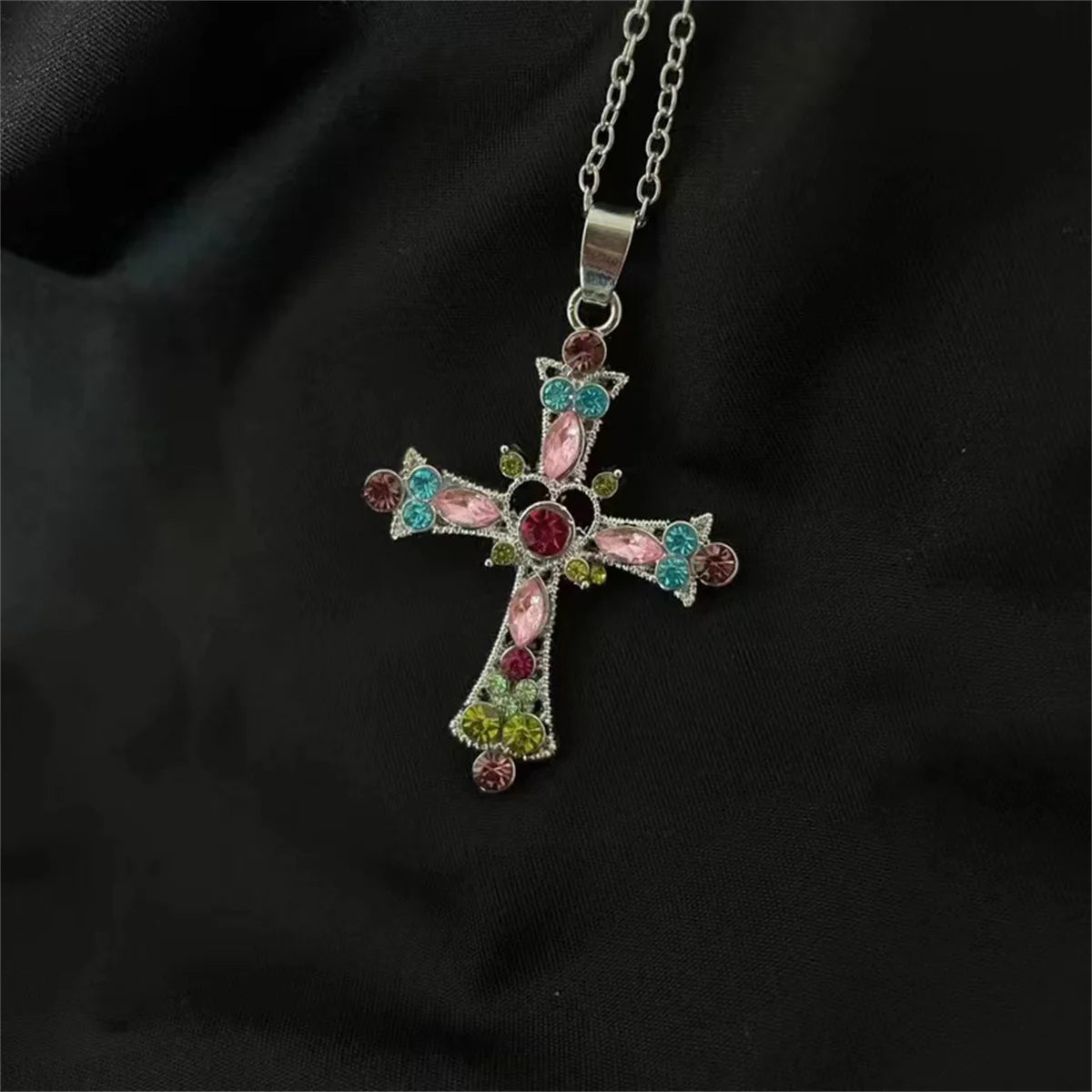 Natural Onyx Cross Pendant for Women, Protection by Tinkers