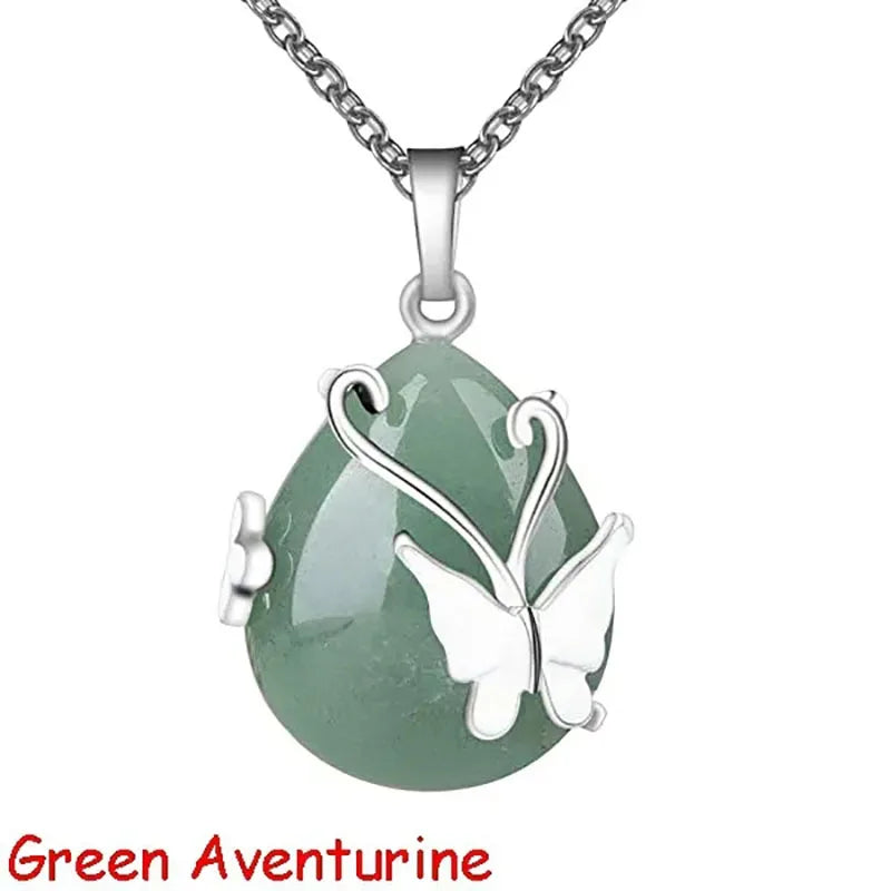 Elegant Handcrafted Natural Rose Quartz Amethyst Opalite Healing Pendant by Tinkers