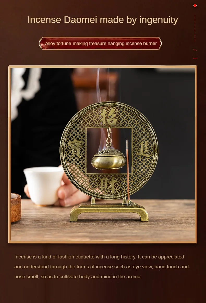 Tinkers Five Blessings Incense Burner Sandalwood Taoist Ornaments - Home & Garden > Decor > Home Fragrance Accessories > Incense Holders