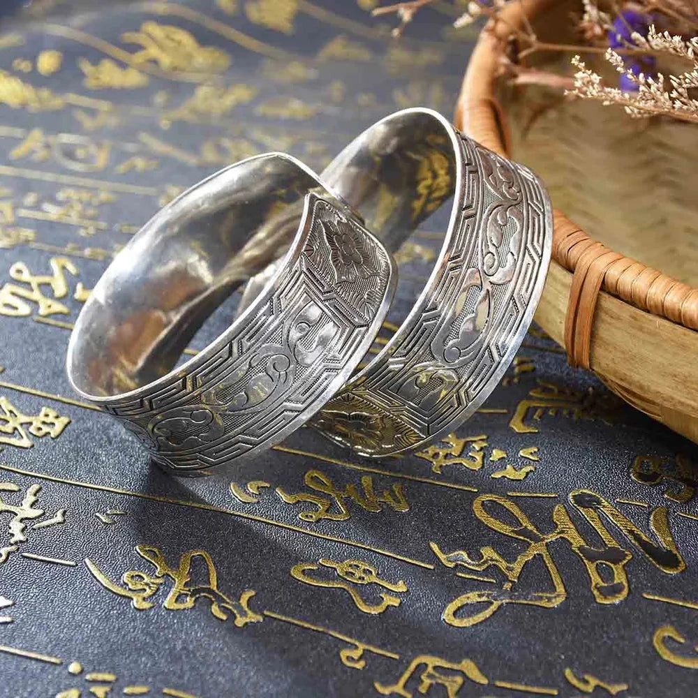 Türkis Schutz Ethno Boho Handarbeit Manschettenarmband