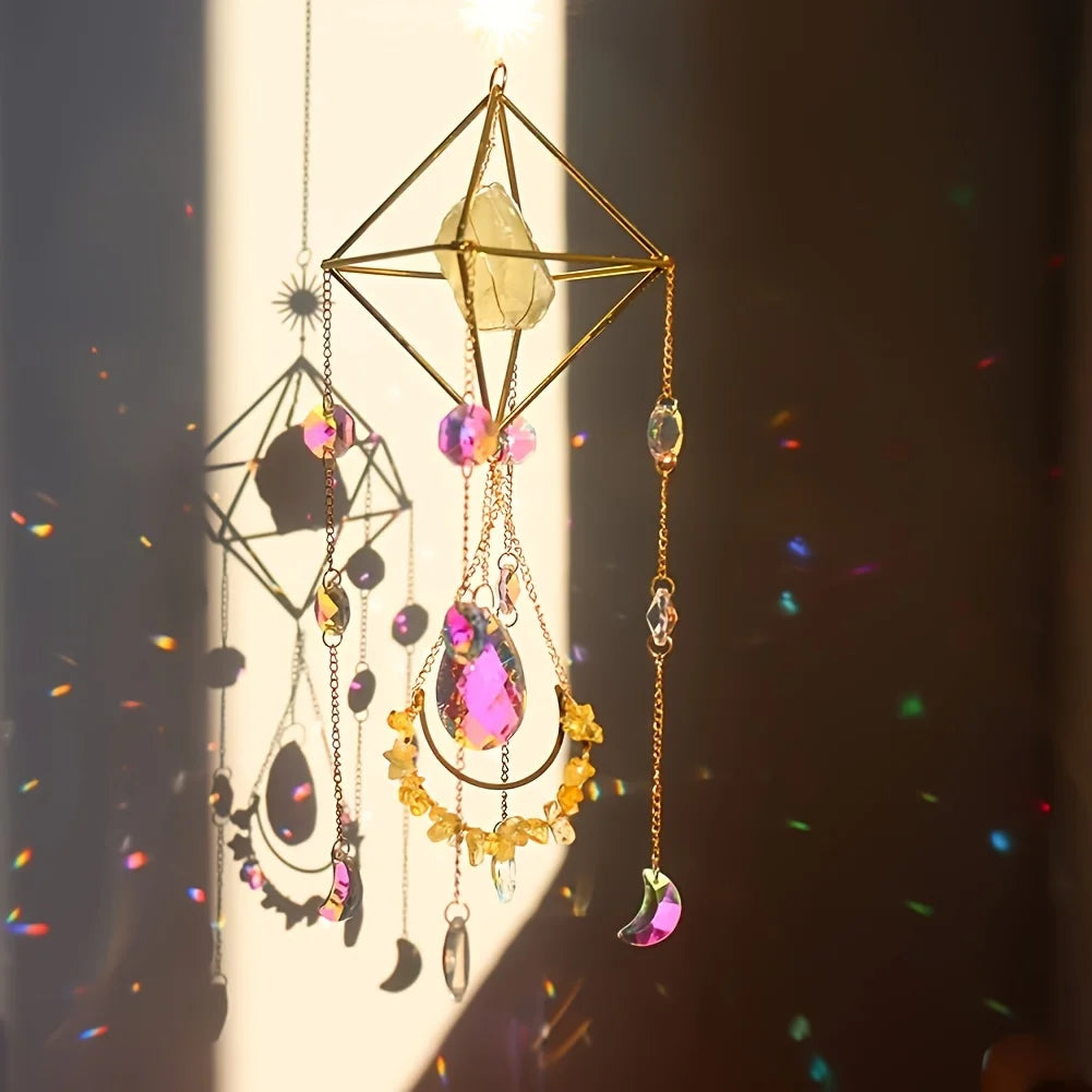 Handcrafted Clear Quartz Sun Catcher – Rainbow Light & Crystal Energy