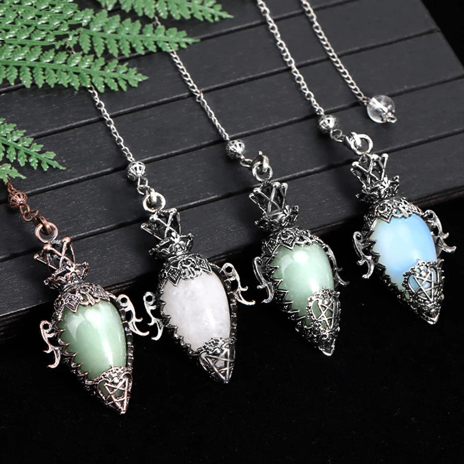 Natural Amethyst Quartz Pendulum Healing Gift For Women