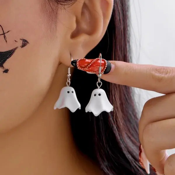Vampire Bat Red Crystal Earrings By Tinkers Aura Energy