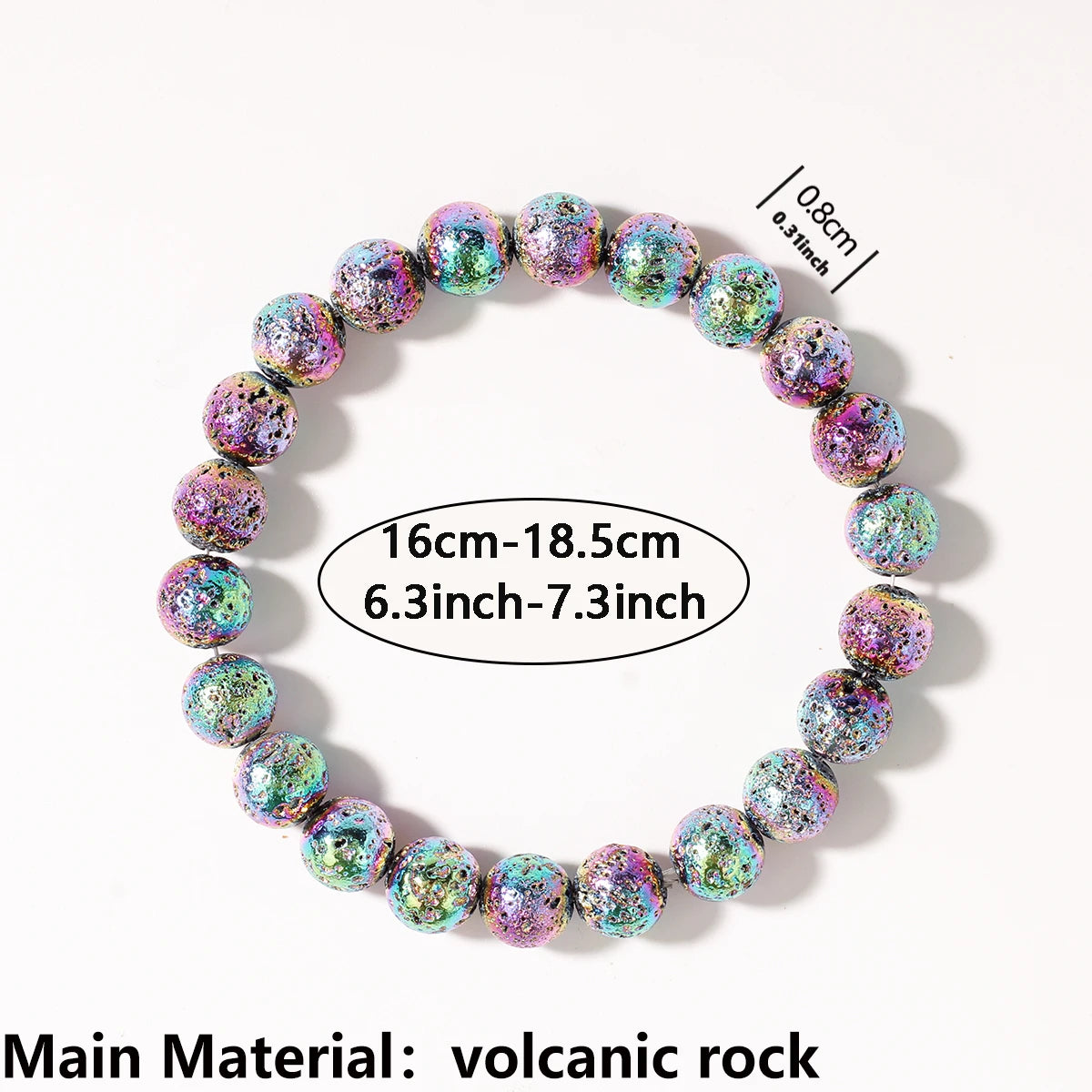 Handcrafted Volcanic Stone Bracelet for Balance and Protection by Tinkers