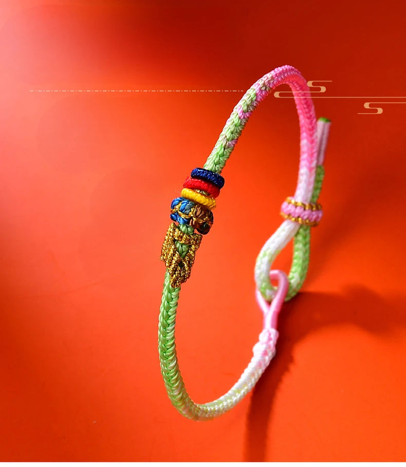 Tinkers Fashionable Buddhist Lucky Adjustable Rope Bracelet Couples -