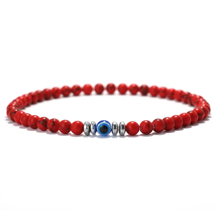 Tinkers Evil Eye Beaded Bracelet For Men With Tiger Eye Beads - Apparel & Accessories > Jewelry > Bracelets