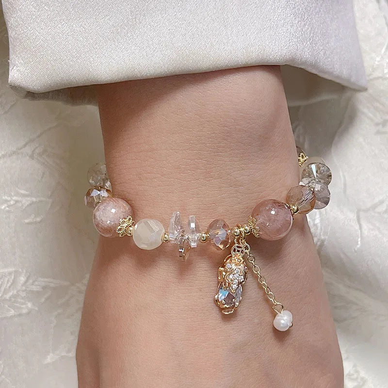 Handcrafted Citrine Crystal Bracelet for Abundance and Gifts by Tinkers