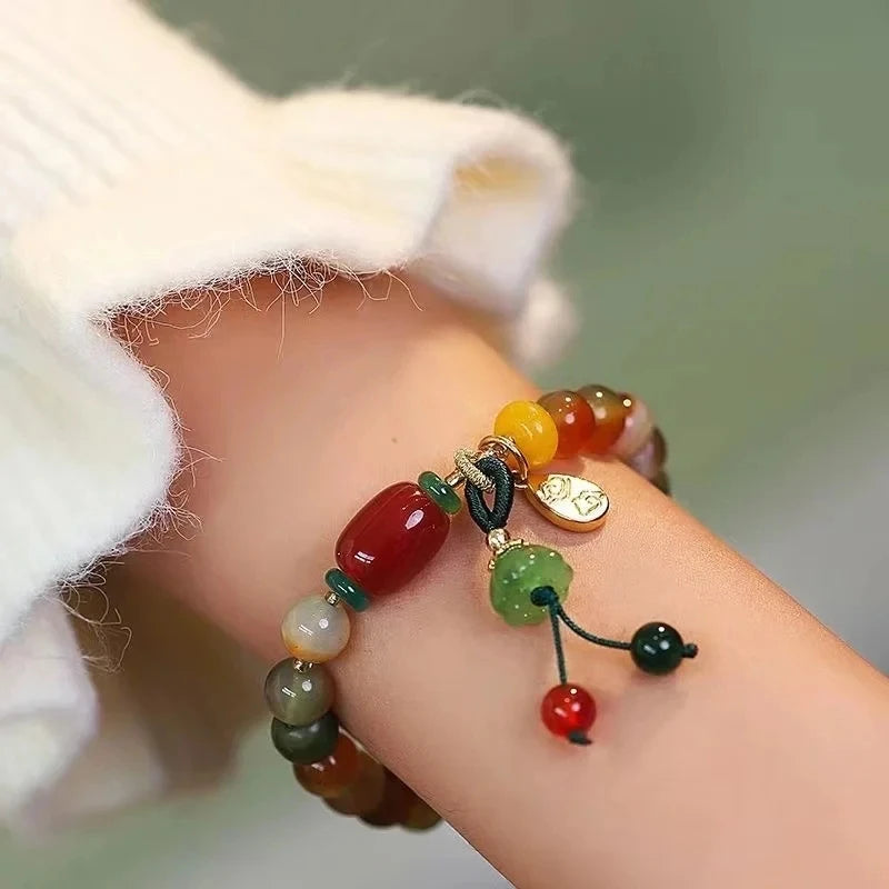 Tinkers Tinkers Fashion Elite Natural Stone Bracelet Lily Valley - Apparel & Accessories > Jewelry > Bracelets