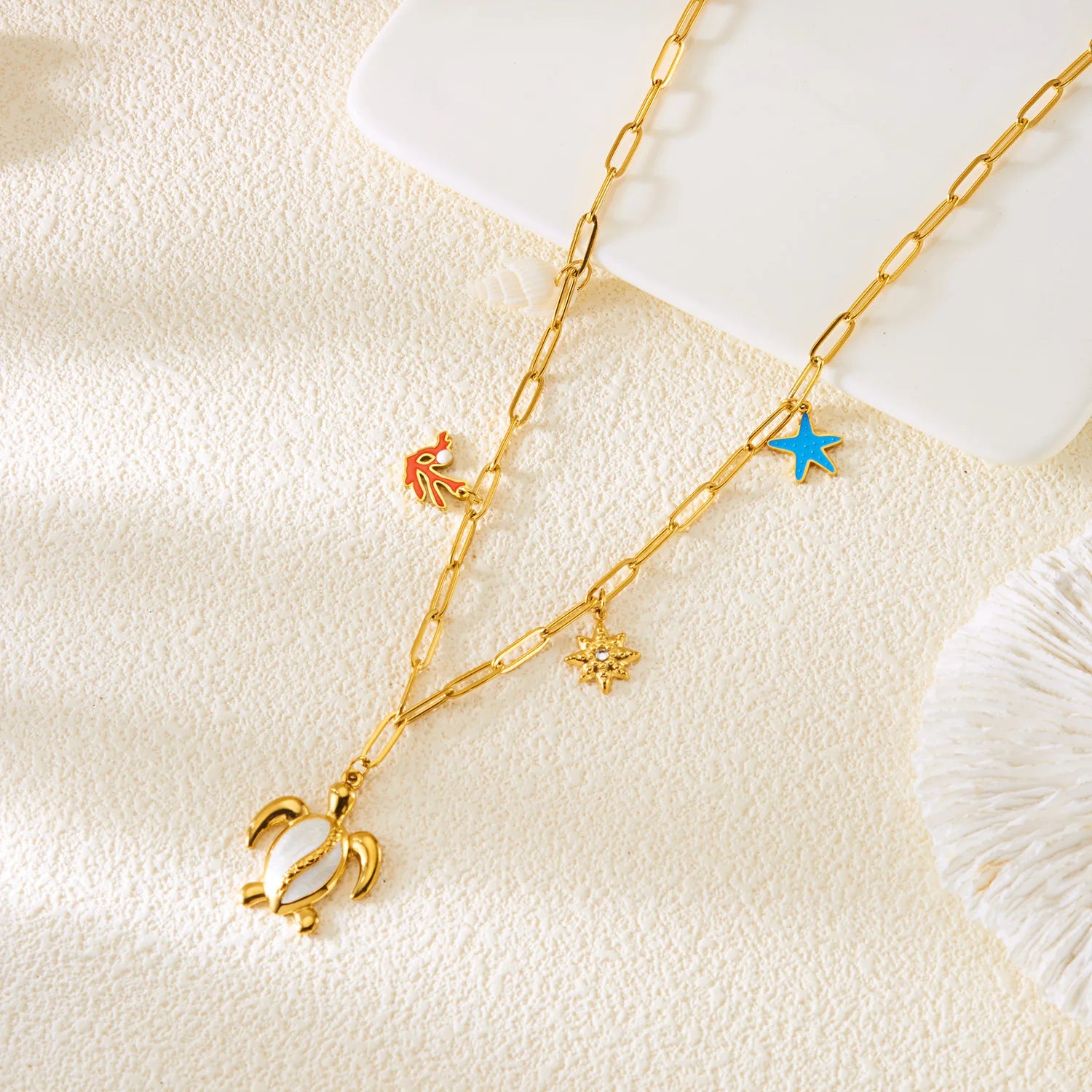 Serene Handcrafted Starfish Pendant Necklace by Tinkers for Women