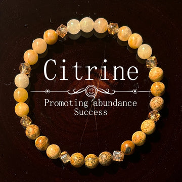 Tinkers Citrine Natural Stone Bracelet Unisex Abundance Success 6mm - Apparel & Accessories > Jewelry > Bracelets