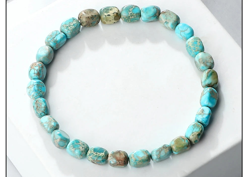 Tinkers Tinkers Vintage Emperor Rare Natural Stone Beaded Bracelet -