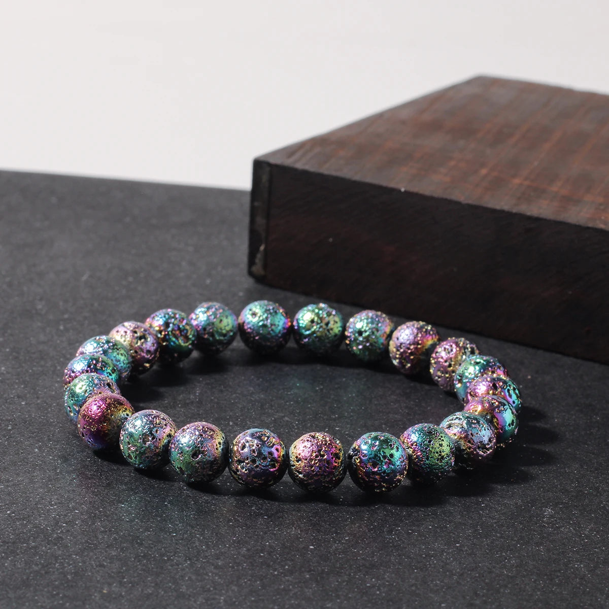 Handcrafted Volcanic Stone Bracelet for Balance and Protection by Tinkers