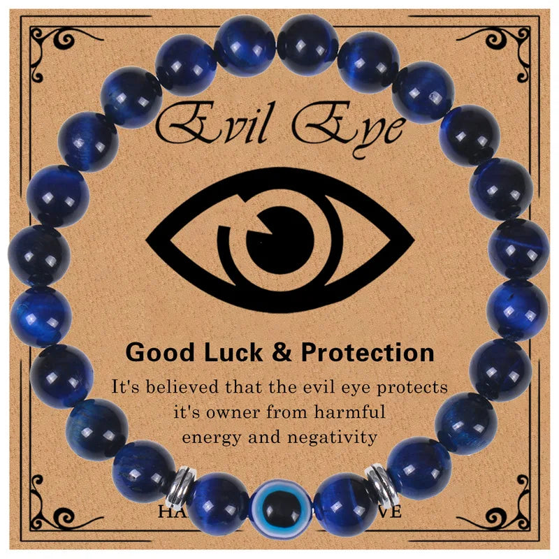 Tiger Eye Evil Eye Bracelet By Tinkers - Aura Protection