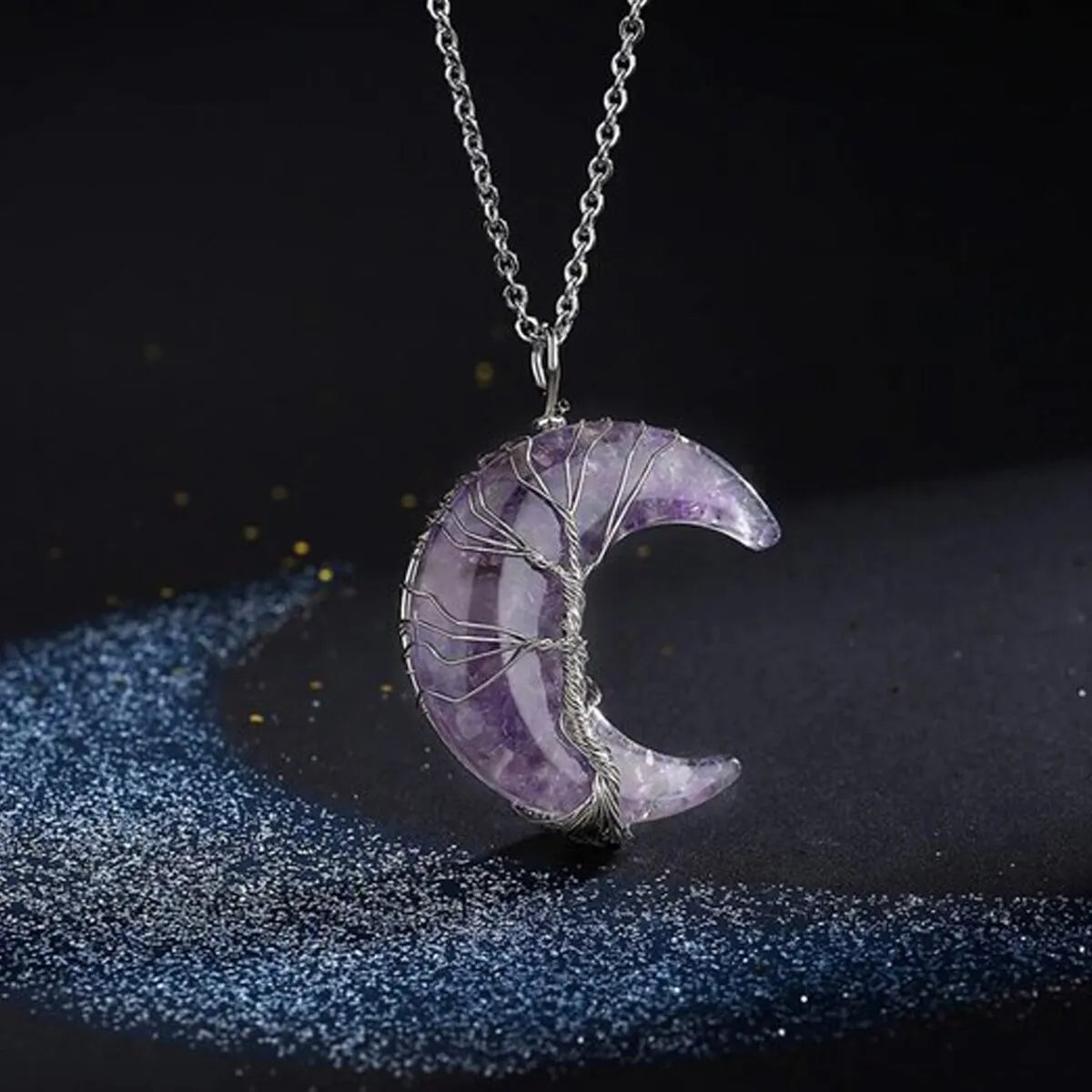 Handcrafted 7 Chakra Healing Natural Stone Necklace by Tinkers for Women