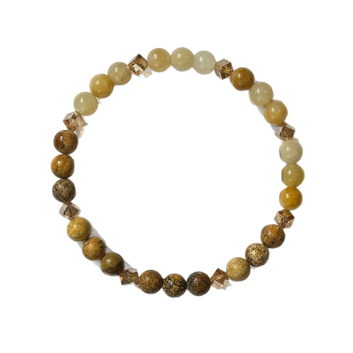 Tinkers Citrine Natural Stone Bracelet Unisex Abundance Success 6mm - Apparel & Accessories > Jewelry > Bracelets