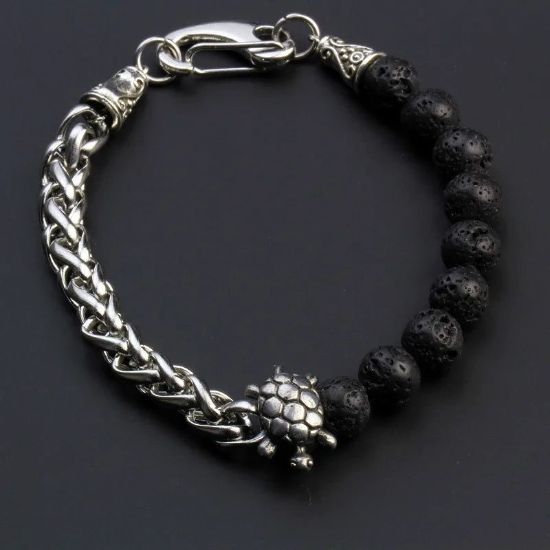 Tinkers Tinkers Stainless Steel Chain Bracelet Tiger Eye Elite - Uncategorized