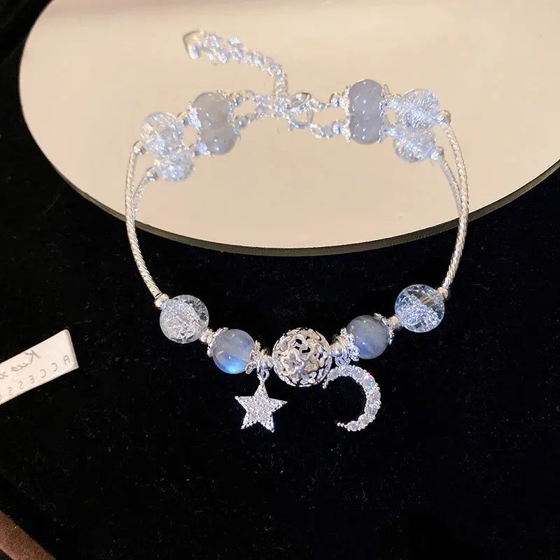 Handcrafted Zircon Crystal Bracelet by Tinkers for Women's Celestial Balance