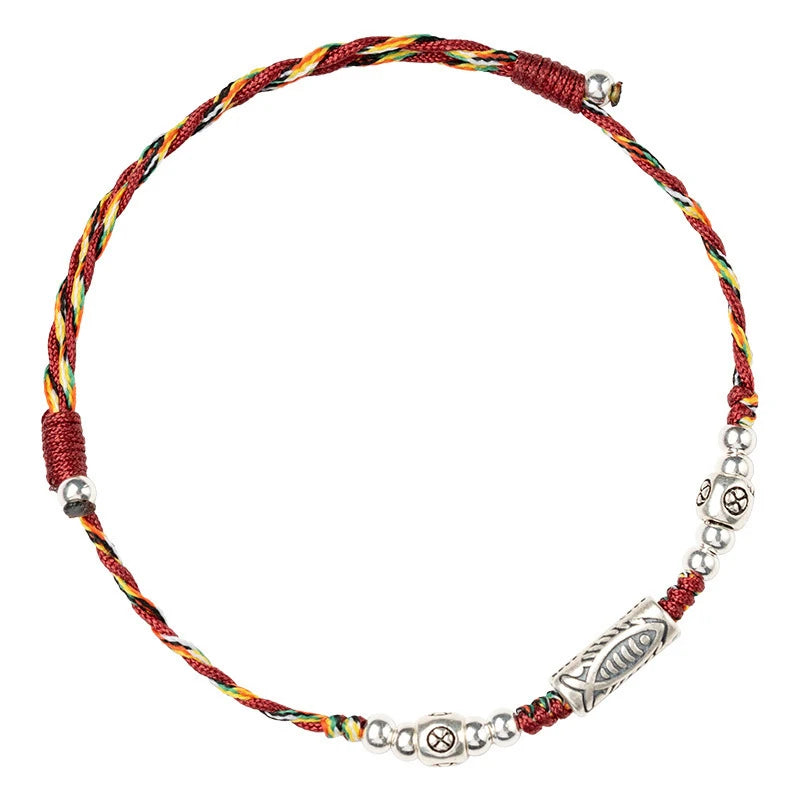 Tinkers Chinese Style Lucky Koi Fish Adjustable Braided Bracelet - Uncategorized