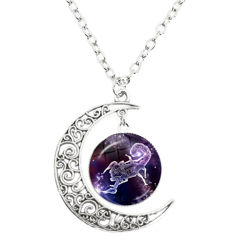 Zodiac Gemstone Necklace Healing Birthday Gift by Tinkers