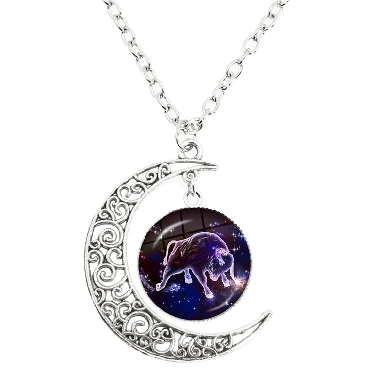 Zodiac Gemstone Necklace Healing Birthday Gift by Tinkers