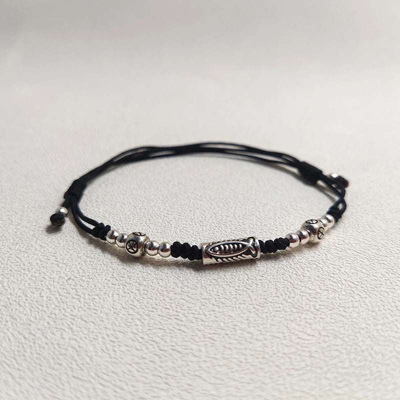 Tinkers Chinese Style Lucky Koi Fish Adjustable Braided Bracelet - Uncategorized