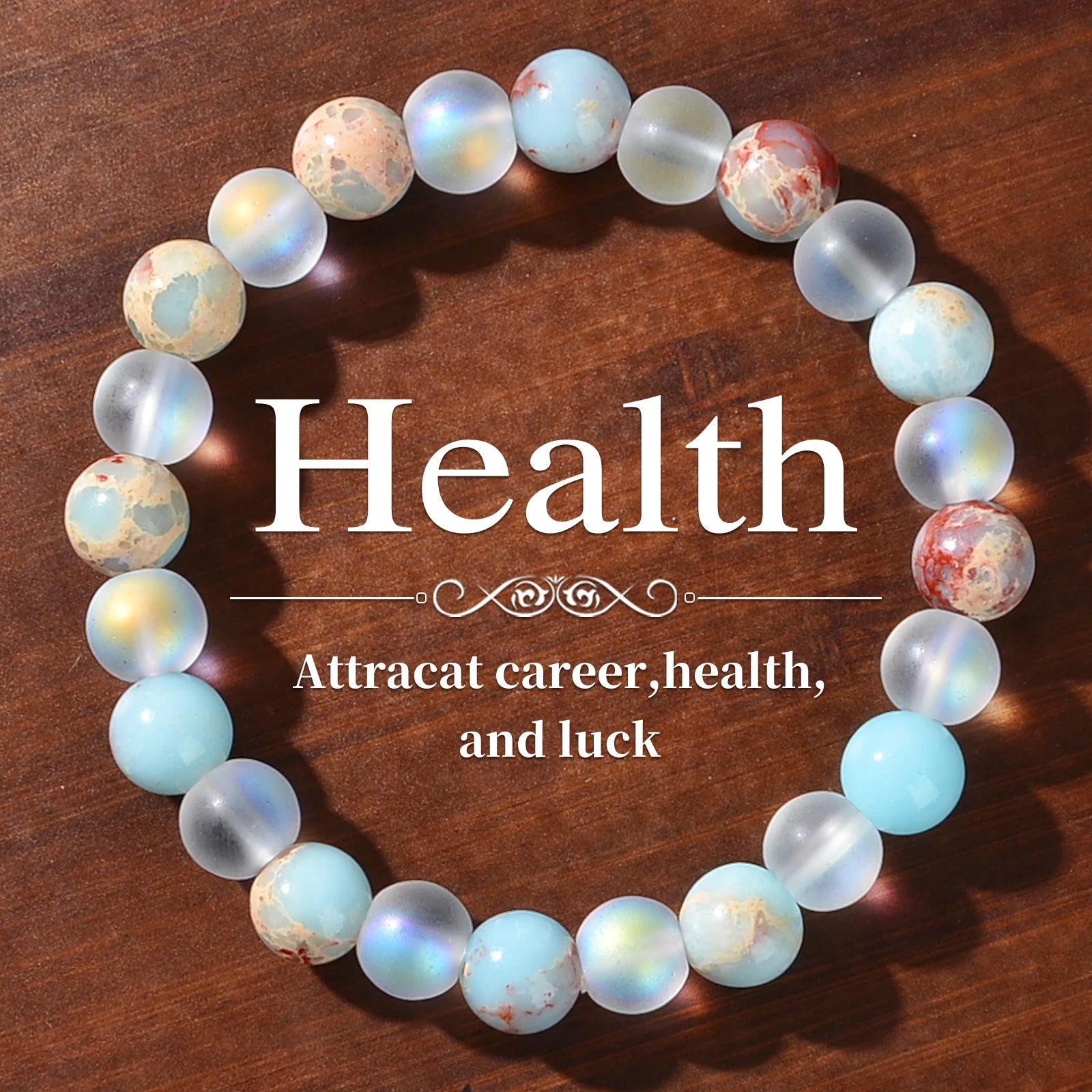 Tinkers Aura Quartz Ocean Sediment Beaded Bracelet Signature - Apparel & Accessories > Jewelry > Bracelets