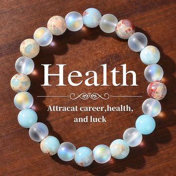 Tinkers Aura Quartz Ocean Sediment Beaded Bracelet Signature - Apparel & Accessories > Jewelry > Bracelets