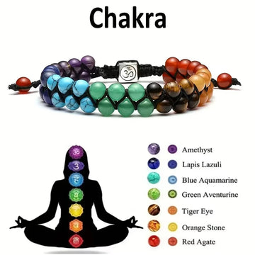 7 Chakra Stone Bracelet By Tinkers - Spiritual Healing