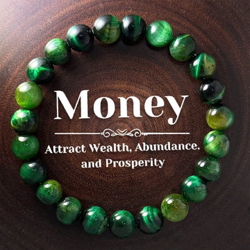 Natural Tiger Eye Bracelet By Tinkers For Men And Women Signature Handcrafted Confidence Protection Luck Gift