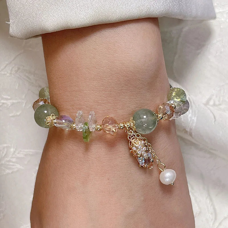 Handcrafted Citrine Crystal Bracelet for Abundance and Gifts by Tinkers