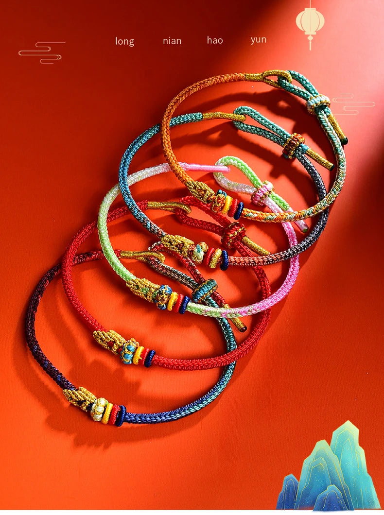 Tinkers Fashionable Buddhist Lucky Adjustable Rope Bracelet Couples -