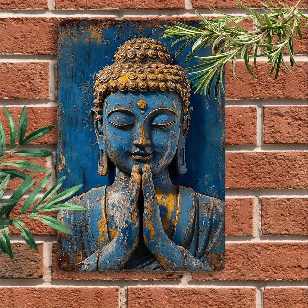 Tinkers Buddha Wall Plate Decor For Farm And Yard Decoration -