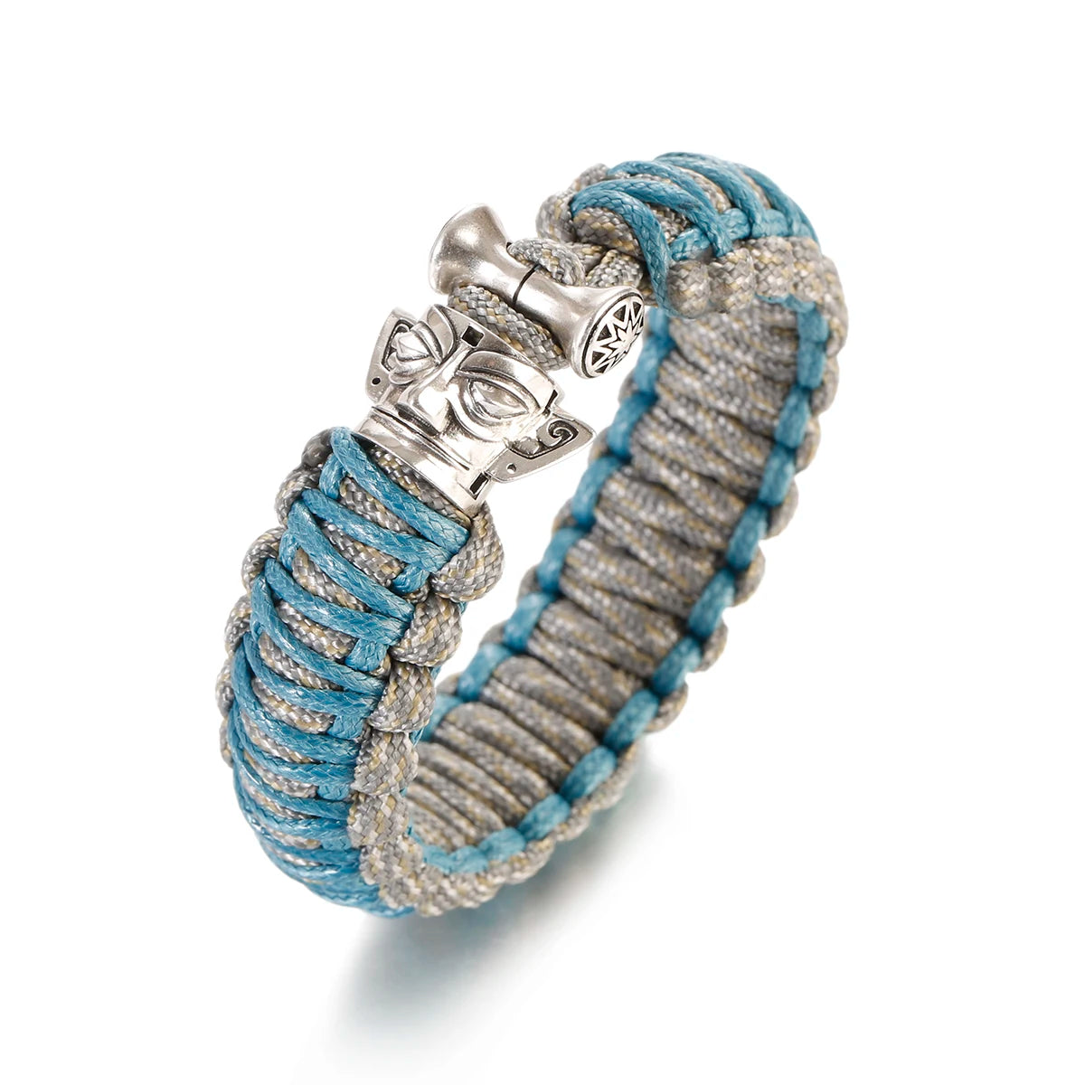 Tinkers Nordic Skull Punk Lanyard Bracelet Unisex Viking Jewelry -