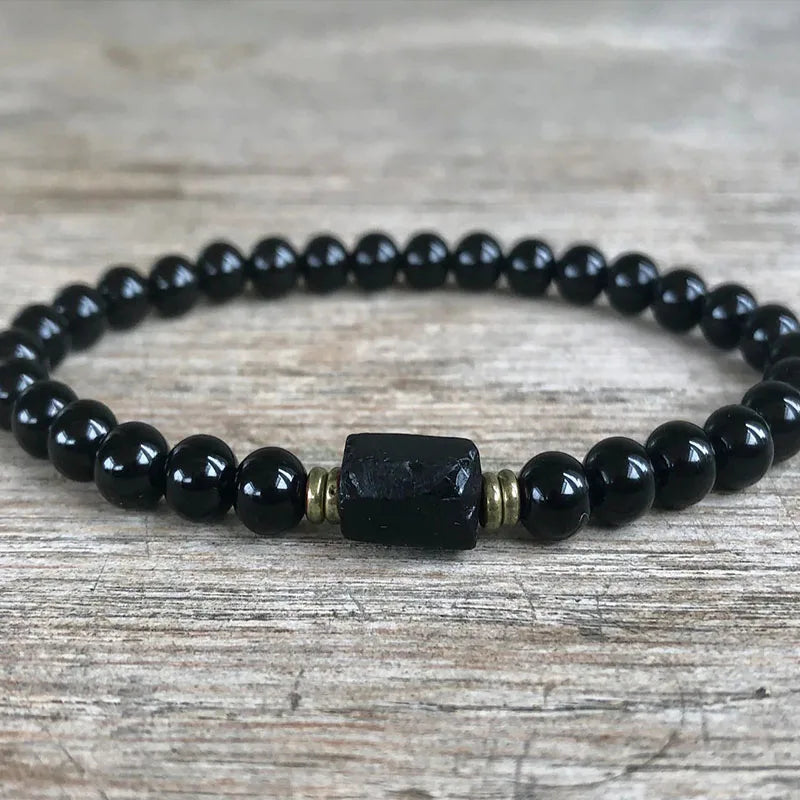 Tinkers Black Tourmaline Hematite Rose Quartz Lepidolite Bracelet - Apparel & Accessories > Jewelry > Bracelets