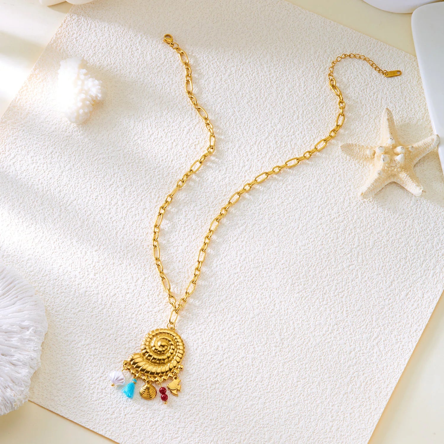 Serene Handcrafted Starfish Pendant Necklace by Tinkers for Women