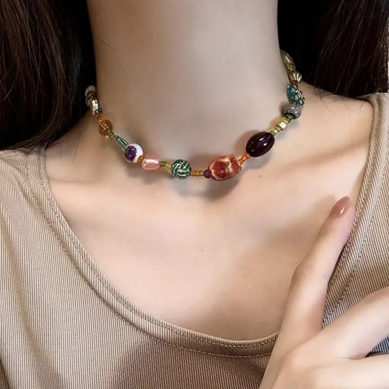 Tinkers Harajuku Beaded Star Necklace Acrylic Beads Limited Edition -